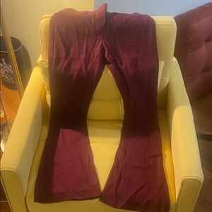 Express Plum Flared Stretch Pants